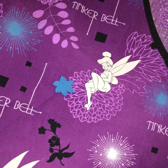 Disney Tinker Bell Purple Scrub Top - Picture 6 of 6